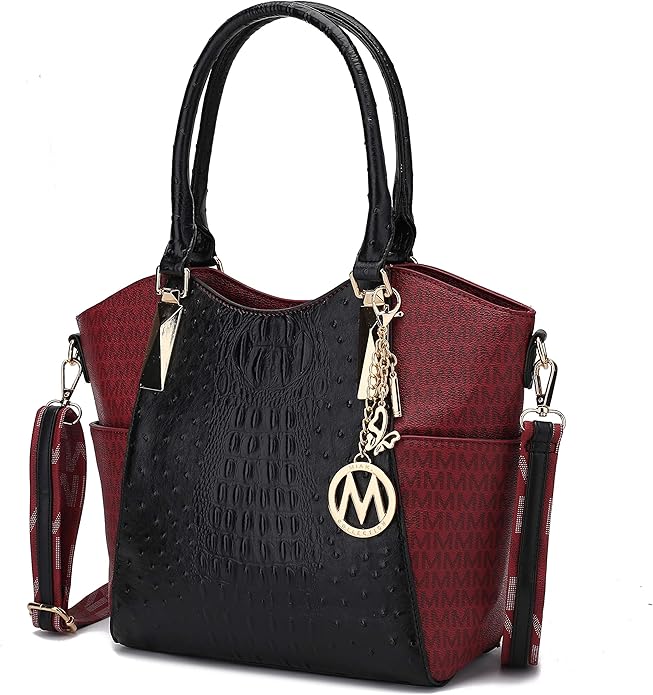 MKF Collection Tote Bag for Women Vegan Leather Shoulder Bag – Top-Handle Purse, Ladies Handbag by Mia K