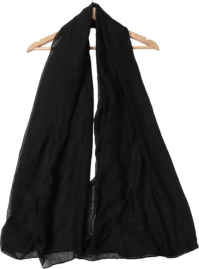 woogwin Women's Cotton Scarves Lady Light Soft Fashion Solid Scarf Wrap Shawl