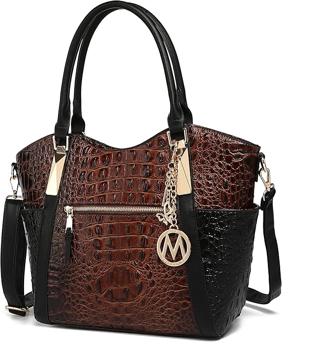 MKF Collection Tote Bag for Women Vegan Leather Shoulder Bag – Top-Handle Purse, Ladies Handbag by Mia K