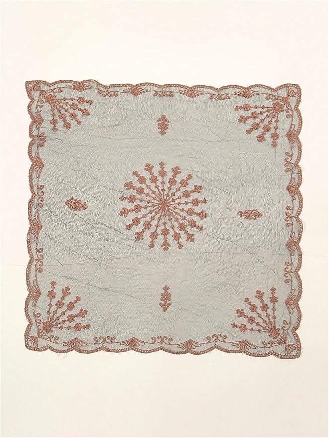 Floerns Women's Flower Embroidery Hair Scarf Headband Sheer Lace Hair Bandana