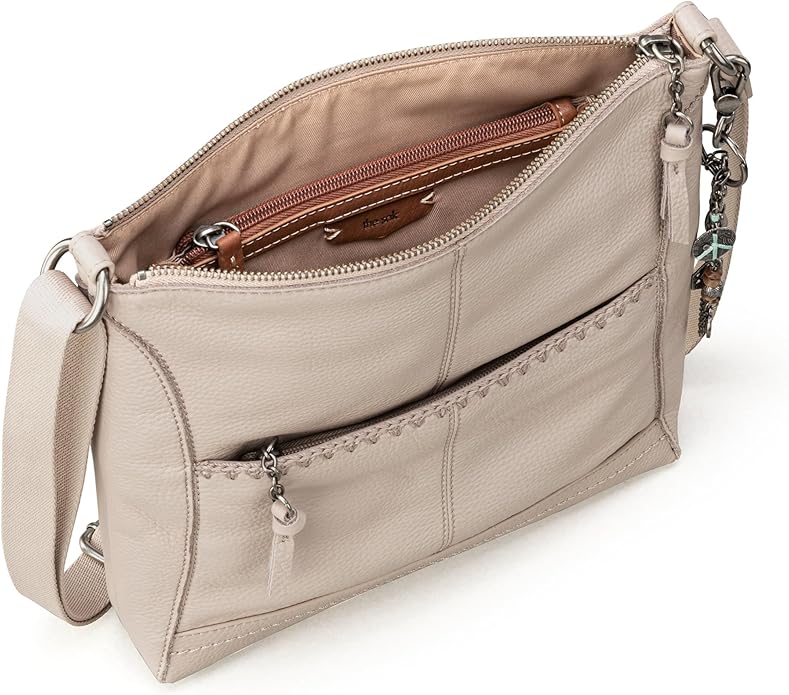 The Sak Lucia Crossbody Bag in Leather, Convertible Purse with Adjustable Strap
