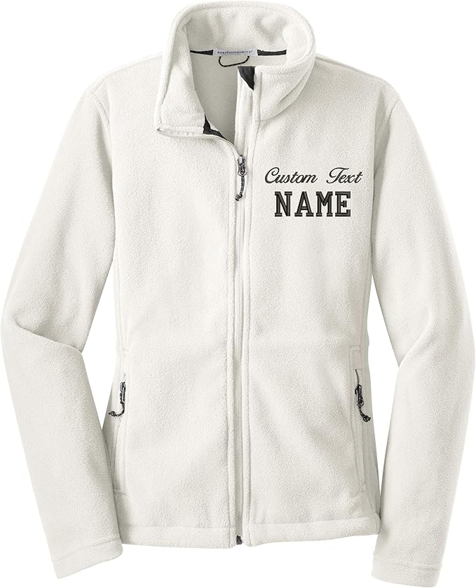 INK STITCH Women L217 Custom Stitching Embroidery Fleece Jackets - Multicolors