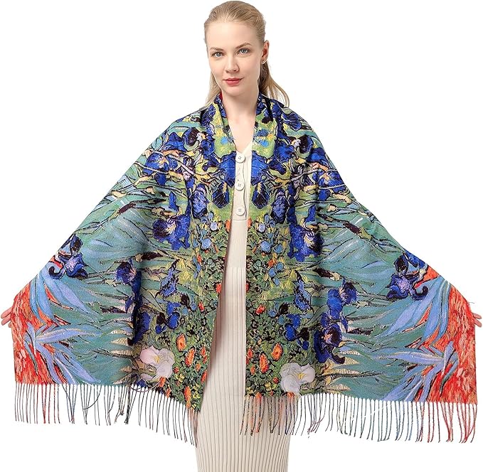 Scarf Shawl Wraps for Women Pashmina Soft Cashmere Scarf Printed Large Blanket Scarf Warm for Fall Winter
