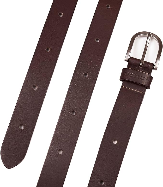 Eddie Bauer Women's Casual Leather Belts with Durable Metal Buckle