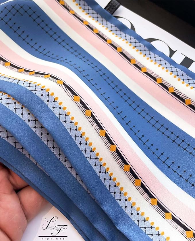 Head Scarf Hair Neck Scarves For Women Purse Bag Scarfs For Handbags Silky Long Thin Satin Headscarf Fashion