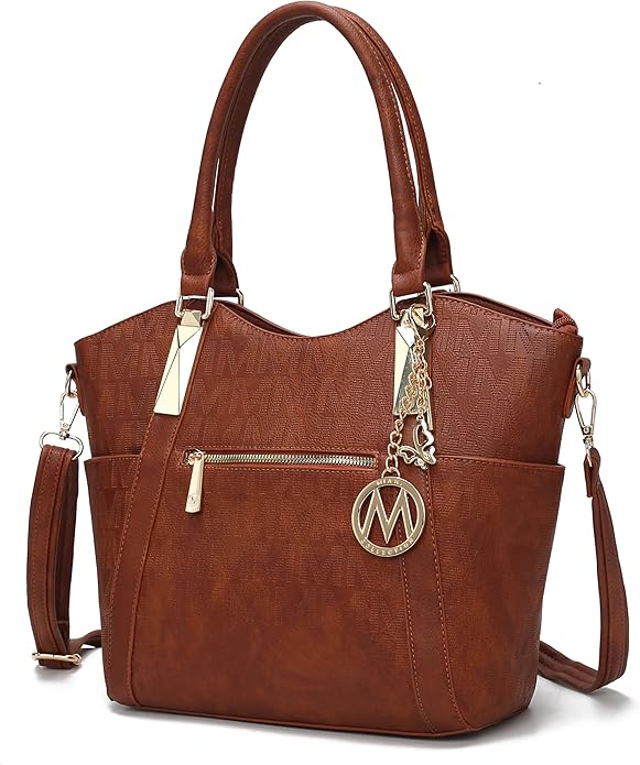MKF Collection Tote Bag for Women Vegan Leather Shoulder Bag – Top-Handle Purse, Ladies Handbag by Mia K