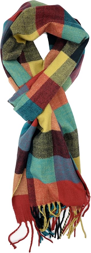 Plum Feathers Super Soft Luxurious Cashmere Feel unisex for Men and Women Winter Scarf