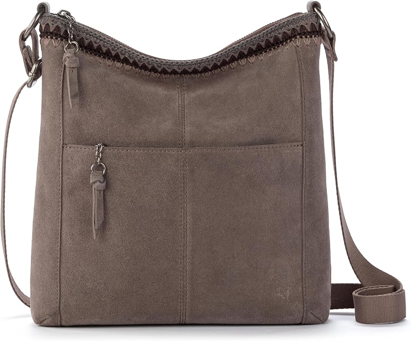 The Sak Lucia Crossbody Bag in Leather, Convertible Purse with Adjustable Strap