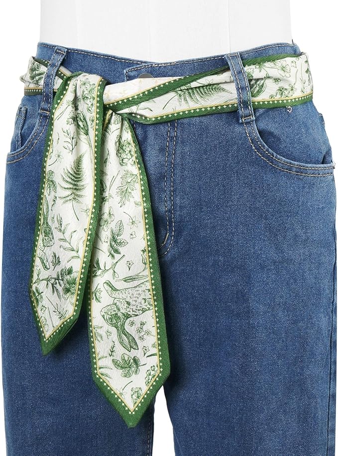 1 Pack Purse Scarf Handbags Skinny Twill Hair Scarves Narrow Neck Scarf Band Women Fashion Accessories Bag Charms