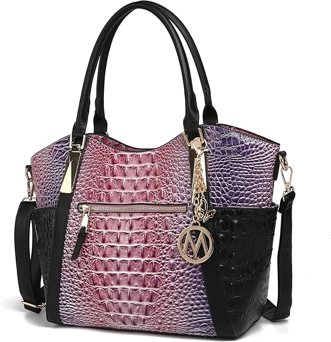 MKF Collection Tote Bag for Women Vegan Leather Shoulder Bag – Top-Handle Purse, Ladies Handbag by Mia K
