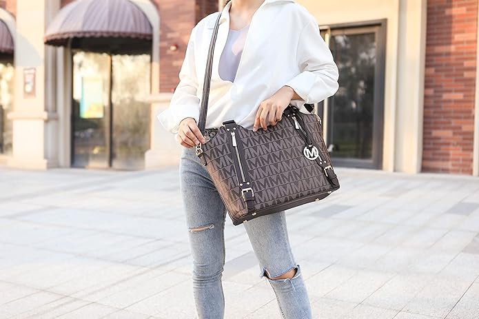 MKF Collection Tote Bag for Women Vegan Leather Shoulder Bag – Top-Handle Purse, Ladies Handbag by Mia K