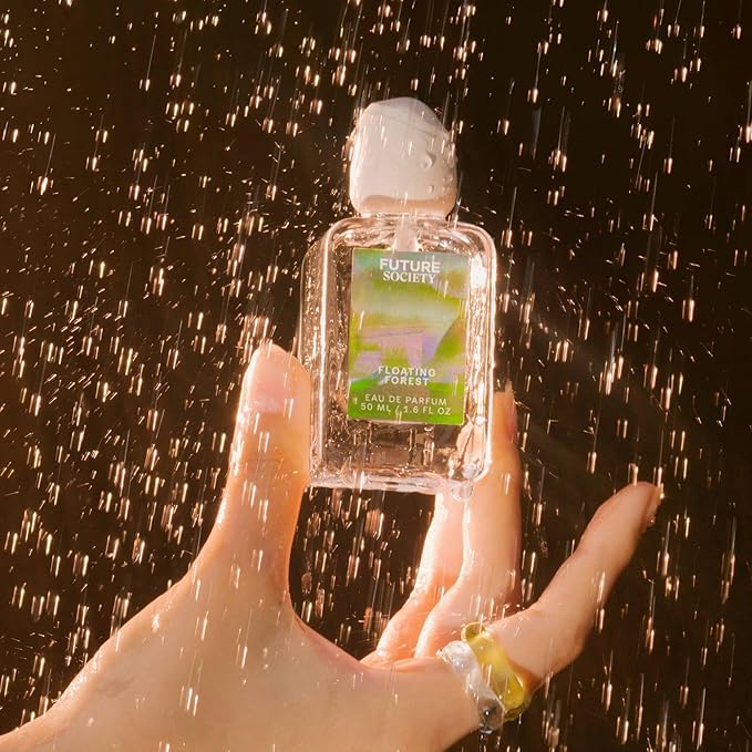 Future Society Floating Forest Perfume - Rich Aquatic Floral Eau de Parfum with Notes of Bergamot, Freesia, Rose & Mask - Luxury Perfume Inspired by Rainforests - Modern Unisex Fragrance - 50ml