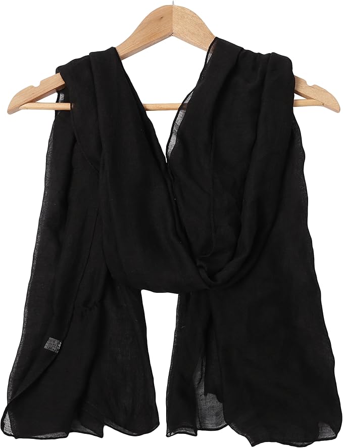 woogwin Women's Cotton Scarves Lady Light Soft Fashion Solid Scarf Wrap Shawl