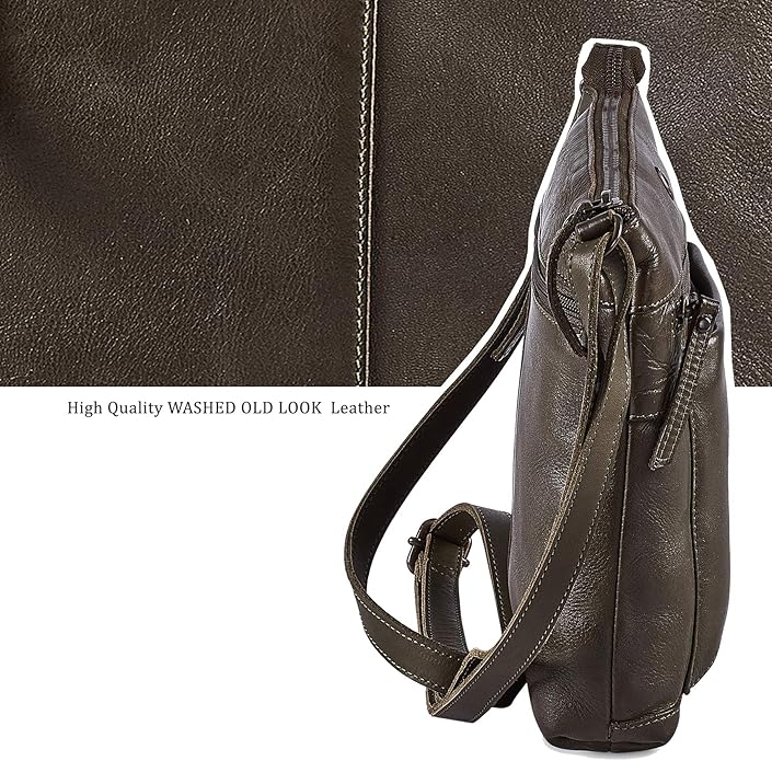 Real Leather Purse for Women Crossbody Bag Travel Shoulder Handbag Small Vintage Pocketbook | Real Leather, Travel, Shoulder, Small, Vintage