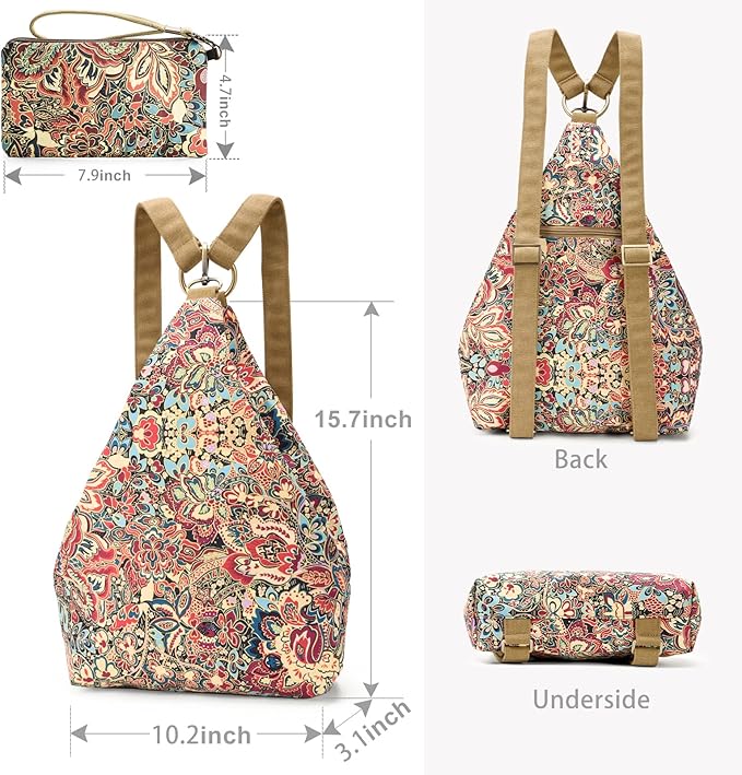Black Butterfly Premium Backpack for Women, Bohemia Style Fashion Casual Daypack Backpack, Small Backpack Purse (01-yellow Plus)