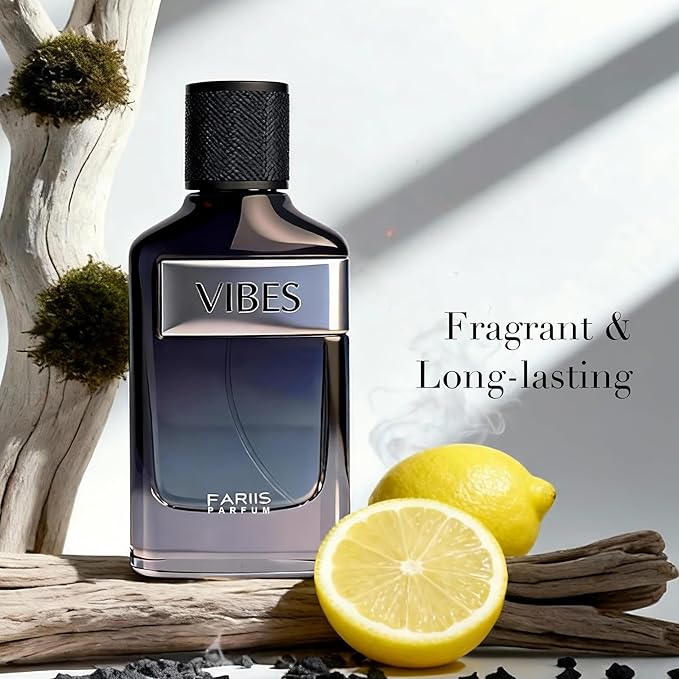 Vibes Men's Fresh Sage & Geranium Cologne 100ml Woody Seductive Eau de Parfum Premium Gift Fragrance