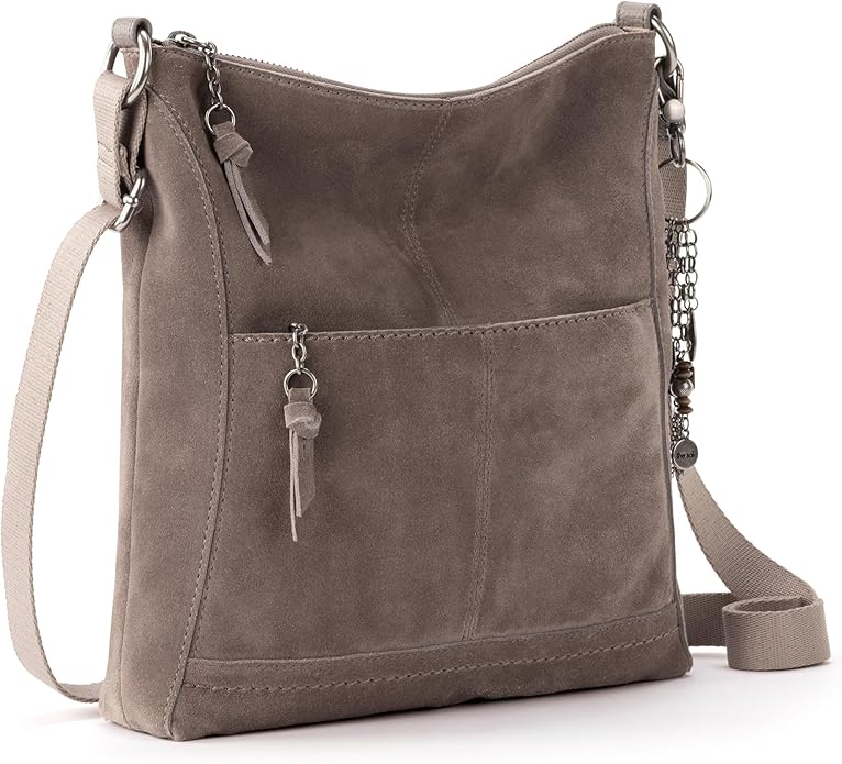 The Sak Lucia Crossbody Bag in Leather, Convertible Purse with Adjustable Strap
