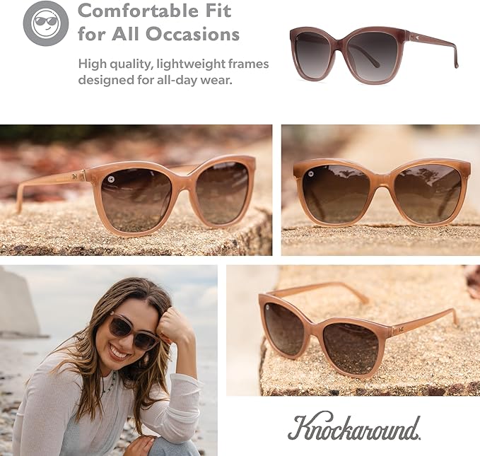 Knockaround Deja Views Polarized Sunglasses for Women & Men - Trendy Sunglasses - UV400 Protection