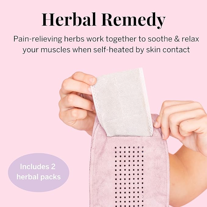 Pixie Period Heating Pad for Cramps - Thinnest Wearable Heating Pad for Feminine Care - Unnoticeable Under Clothes - Best Portable Pain Relief Heat Belt On The Market - Hours of Menstrual Pain Relief