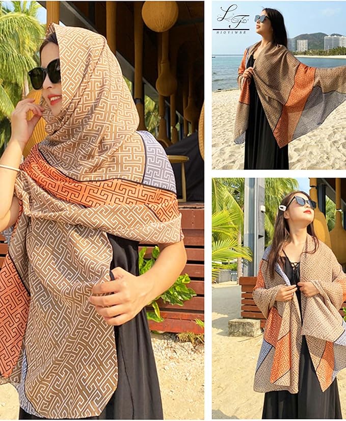 Shawl Scarf For Women Lightweight Scarves Floral Pattern Formal Evening Dressesformal Shawl Summer Wraps