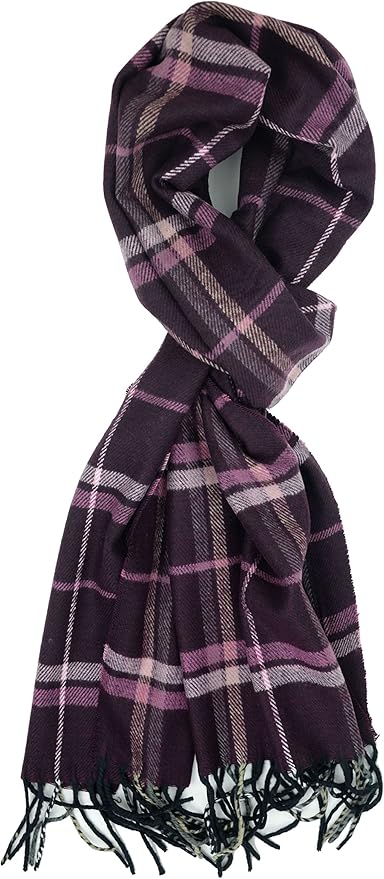 Plum Feathers Super Soft Luxurious Cashmere Feel unisex for Men and Women Winter Scarf