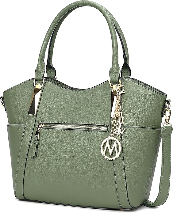 MKF Collection Tote Bag for Women Vegan Leather Shoulder Bag – Top-Handle Purse, Ladies Handbag by Mia K
