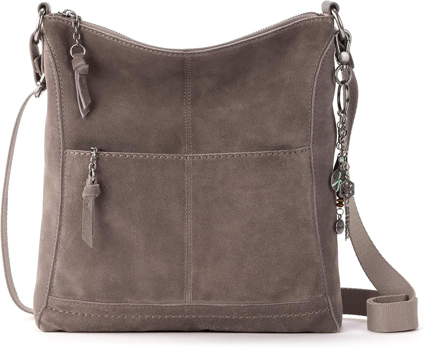 The Sak Lucia Crossbody Bag in Leather, Convertible Purse with Adjustable Strap