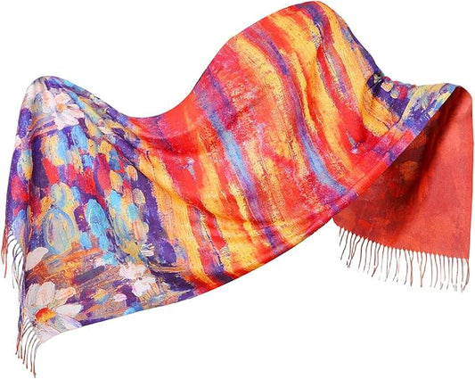 Scarf Shawl Wraps for Women Pashmina Soft Cashmere Scarf Printed Large Blanket Scarf Warm for Fall Winter