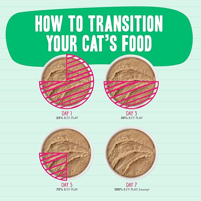 Weruva B.F.F. Play - Best Feline Friend Paté Lovers, Aw Yeah!, Tuna & Chicken Chill Out with Tuna & Chicken, 3oz Pouch (Pack of 12)