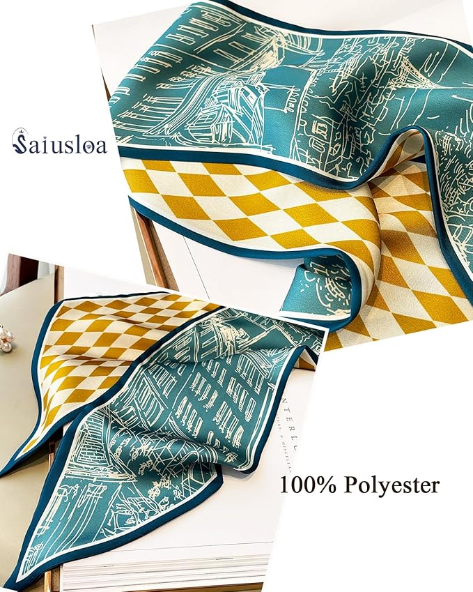 Purse Scarf For Handbags Head Scarves For Women's Hair Bags Scarfs Long Skinny Scarves Fashion Silky