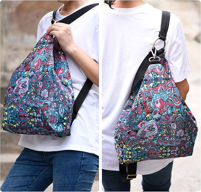 Black Butterfly Premium Backpack for Women, Bohemia Style Fashion Casual Daypack Backpack, Small Backpack Purse (03-blue)
