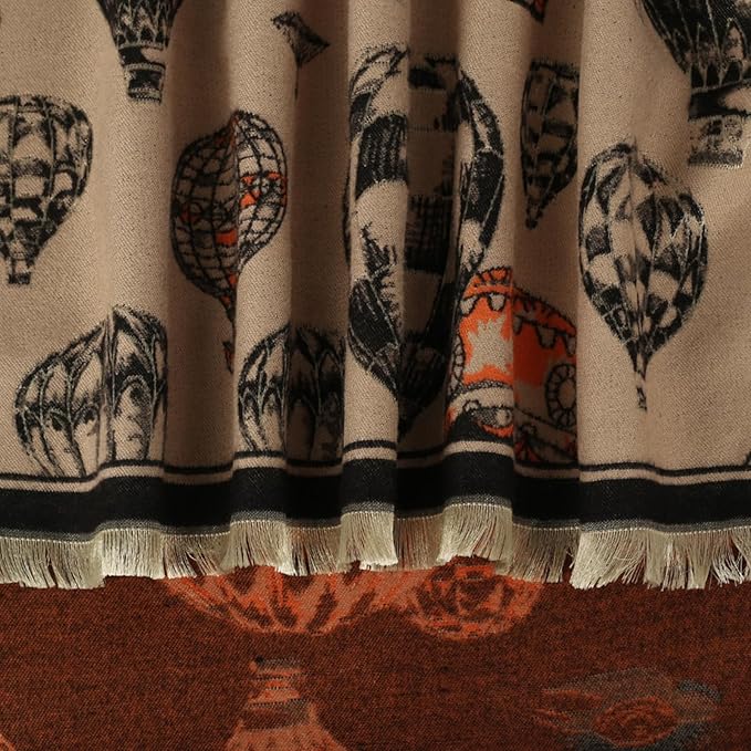 EXTREE Scarfs for Women Pashmina Silky Shawl Wrap for Evening Dressing Blanket Open Front Poncho Cape