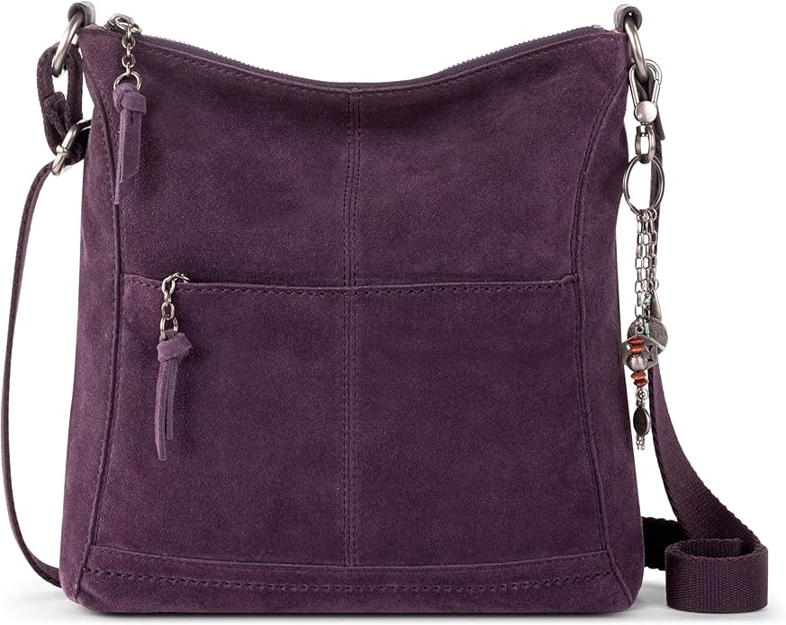 The Sak Lucia Crossbody Bag in Leather, Convertible Purse with Adjustable Strap