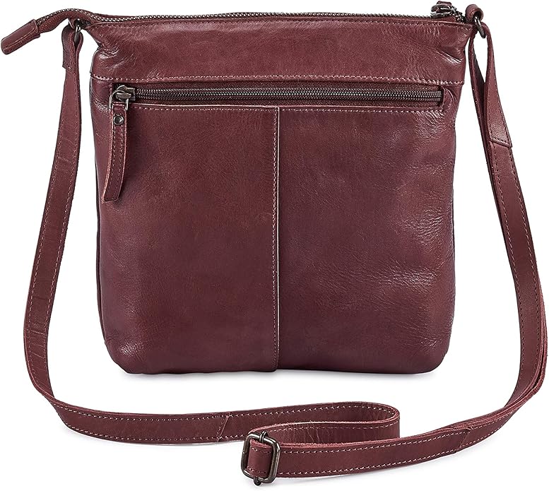 Real Leather Purse for Women Crossbody Bag Travel Shoulder Handbag Small Vintage Pocketbook | Real Leather, Travel, Shoulder, Small, Vintage