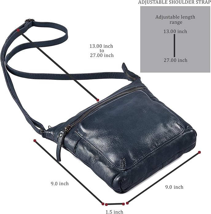 Real Leather Purse for Women Crossbody Bag Travel Shoulder Handbag Small Vintage Pocketbook | Real Leather, Travel, Shoulder, Small, Vintage