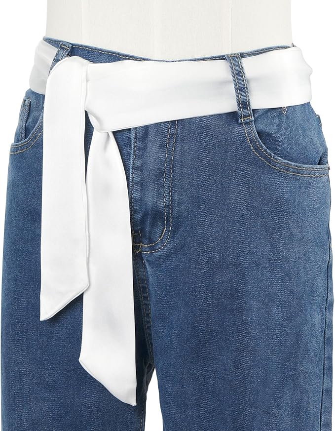 Solid Color Neck Scarf Purse Narrow Scarf Handbags Skinny Twill Hair Scarves Women Fashion Accessories Bag Charms