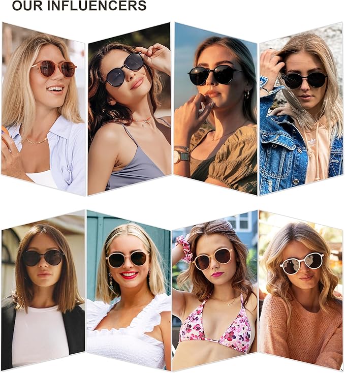 SOJOS Trendy Designer Hexagon Round Sunglasses for Women Fashion Big Shades Geometric Women Sunglasses SJ2181