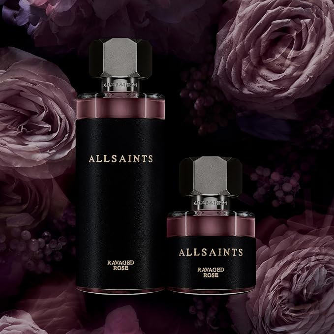 AllSaints Ravaged Rose Eau De Parfum - Floral & Fruity Perfume with Rose Fragrance - Intense Unisex Perfume with Amber & Woods - Rich Fragrance for Daytime Wear - 30mL/1 fl oz