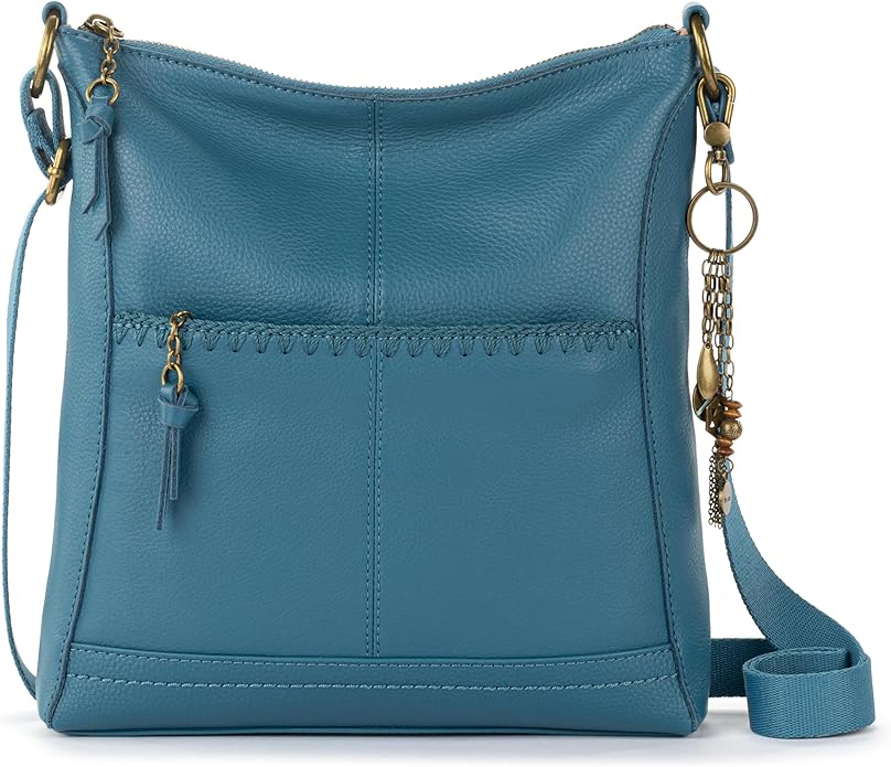 The Sak Lucia Crossbody Bag in Leather, Convertible Purse with Adjustable Strap
