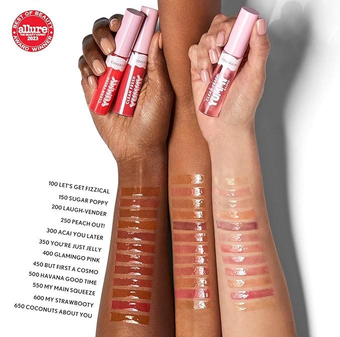 COVERGIRL Clean Fresh Yummy Lip Gloss, Sheer, Natural Scents, Vegan Formula - My Main Squeeze