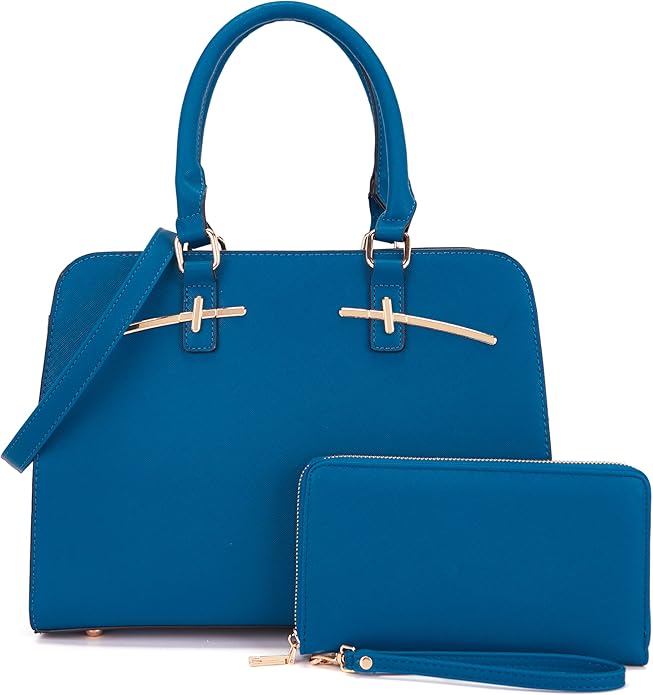 Purses for Women Handbag Wallet Tote Shoulder Hobo Bag Top Handle Satchel Purse Set 2pcs with 3 Compartments