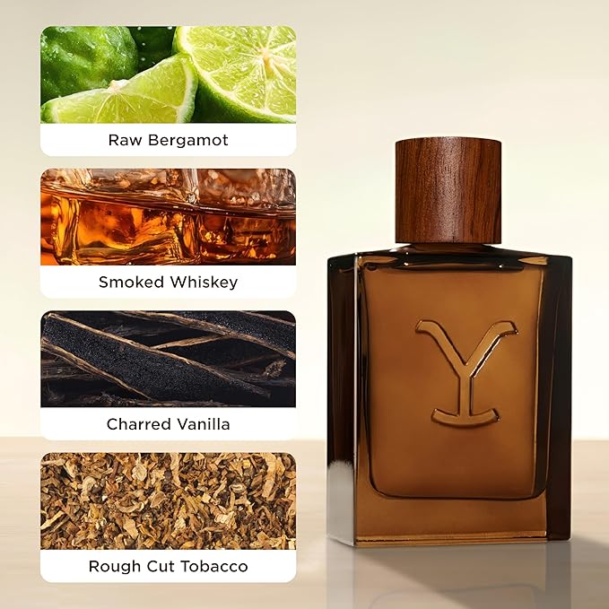 Tru Fragrance Beauty Yellowstone Ride Men's Cologne, 3.4 fl oz (100 ml) - Vibrant, Smokey, Rugged