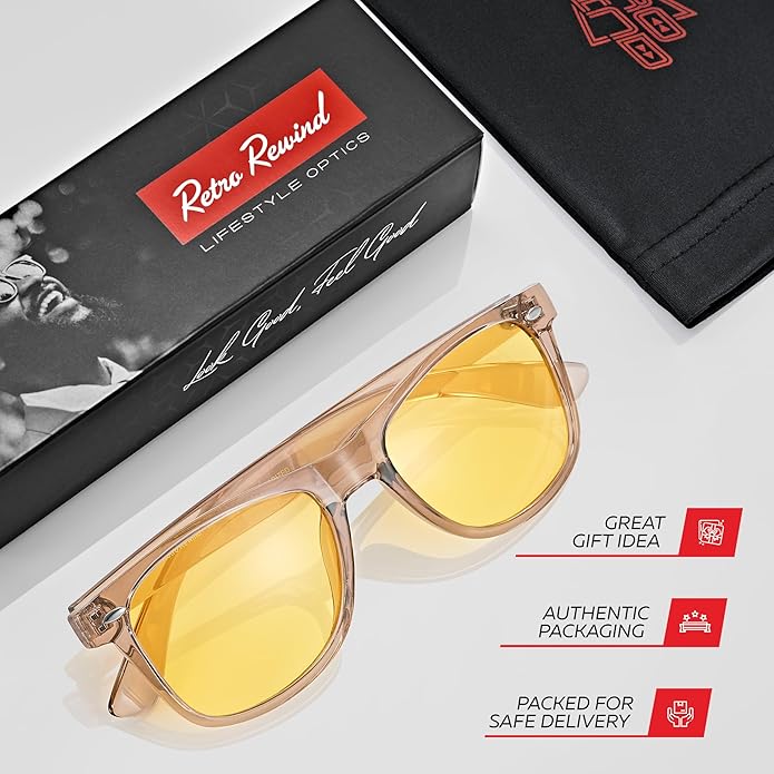 Retro Rewind Polarized Sunglasses for Men and Women - UV Protection Classic Sun Glasses