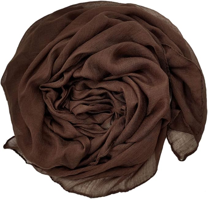 woogwin Women's Cotton Scarves Lady Light Soft Fashion Solid Scarf Wrap Shawl