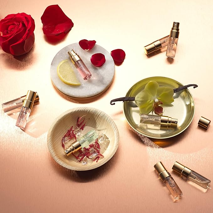 Christmas Perfume Sampler, 12pc Fragrance Set for Travel - Birthday Gifts for Mom, Floral Perfume Samplers for Her and Him