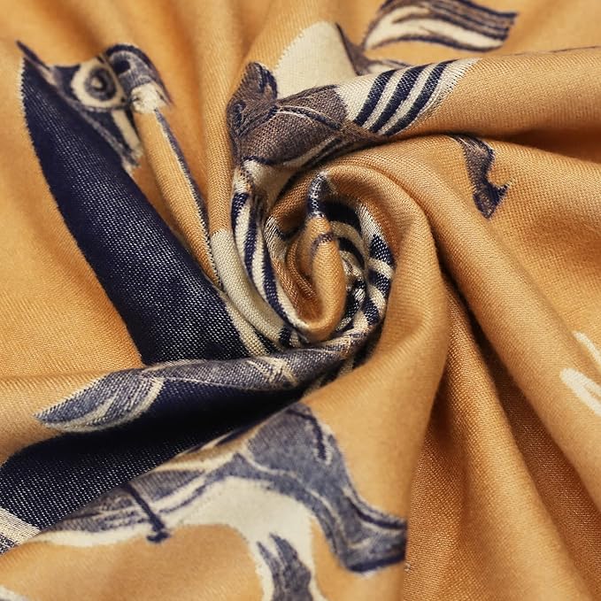 EXTREE Scarfs for Women Pashmina Silky Shawl Wrap for Evening Dressing Blanket Open Front Poncho Cape