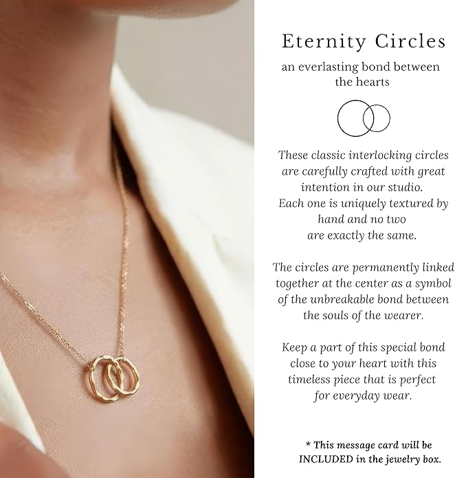 HOPE LOVE SHINE Mom Gift from Daughter - Sentimental, Meaningful Mother and Daughter Necklace, Jewelry, 14k Gold Plated Sterling Silver