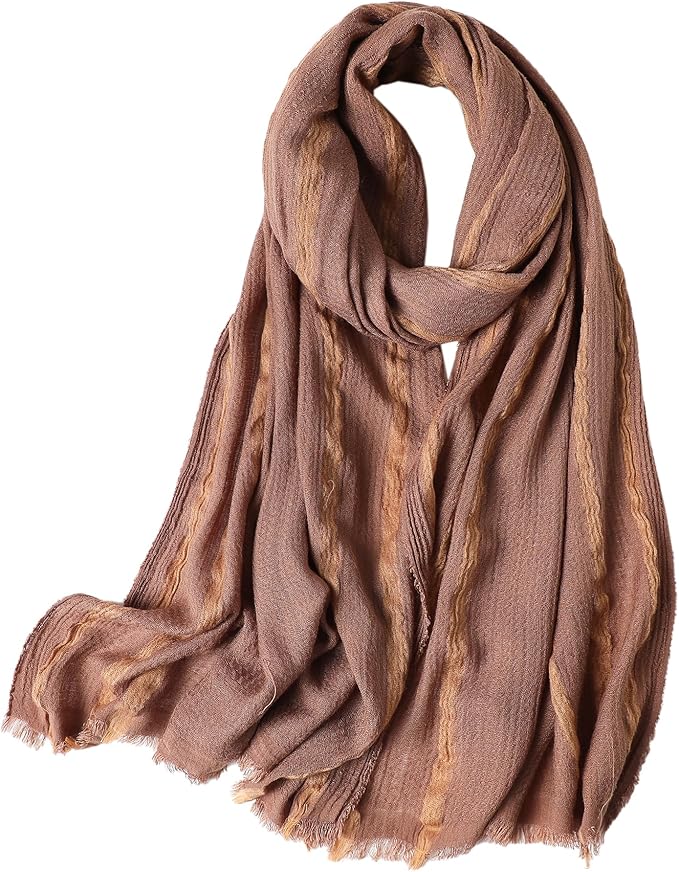 WINCESS.YU Women Gradient Scarf Long Shawls and Wraps Fashion Plain Pashmina Formal Scarf