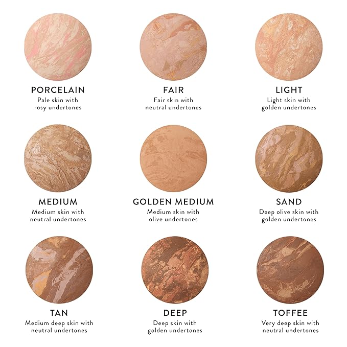 LAURA GELLER NEW YORK Baked Balance-n-Brighten Foundation with Kabuki Brush Makeup Set, Deep