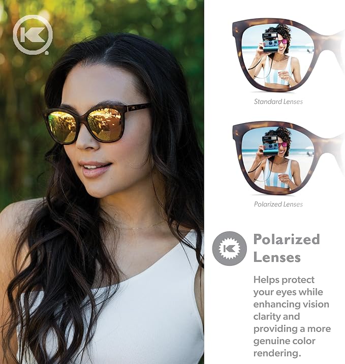 Knockaround Deja Views Polarized Sunglasses for Women & Men - Trendy Sunglasses - UV400 Protection